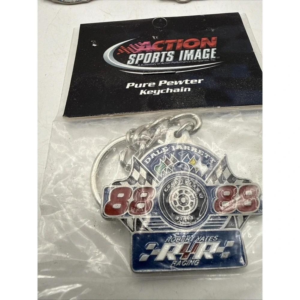 Lot Of 15 Nascar Lapel Pins And Keychains Vintage